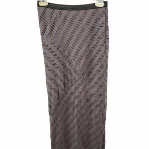 Daytrip Gray Long Maxi Skirt Partially Lined